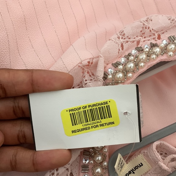 Pink Blouse With Rhinestone - Picture 3 of 3